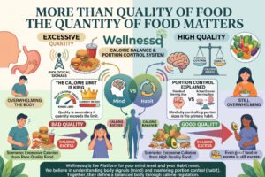 More than Quality of Food the Quantity of Food Matters
